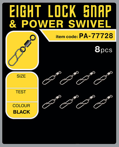 Eight Lock Snap & Power Swivel